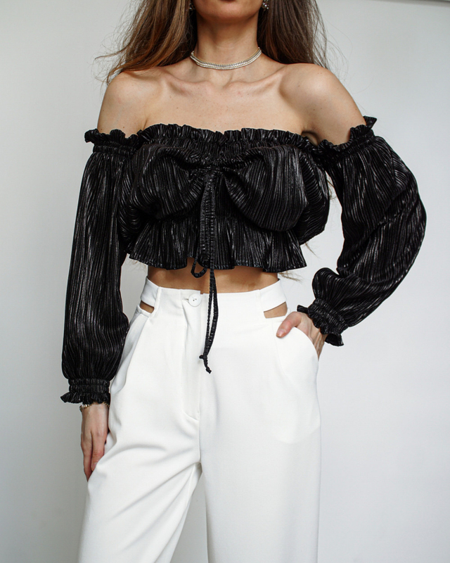 Spanish blouse NALA black
