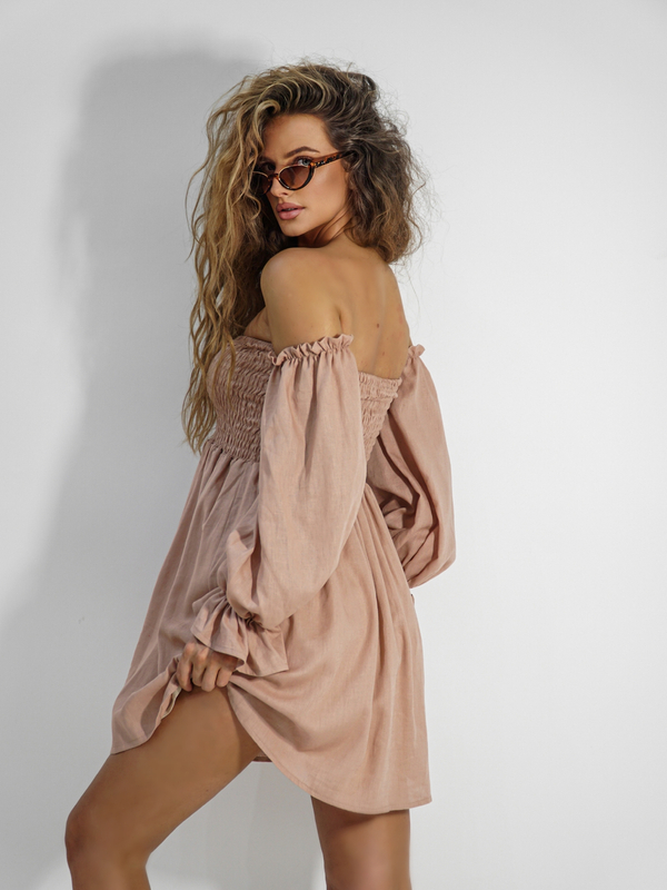RIPETTI beige dress