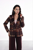 PORTO jacket brown check