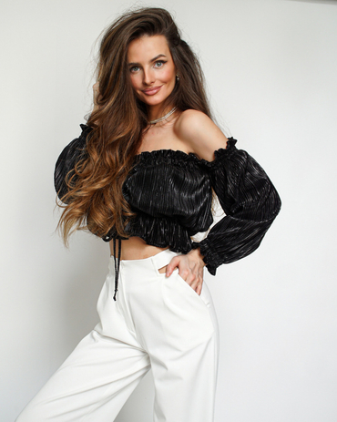 Spanish blouse NALA black