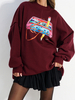 CASETTE sweatshirt maroon