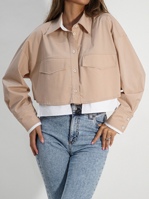 AGNES shirt beige