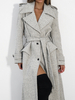 LE LONG coat grey melange
