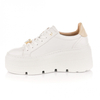LILA LOU white sneakers with embellishment