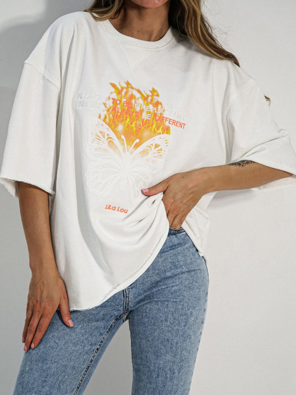 BUTTERFLY white T-Shirt