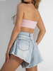 LILA LOU ribbon headband top pink