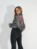CAMILLA green shirt with flowers