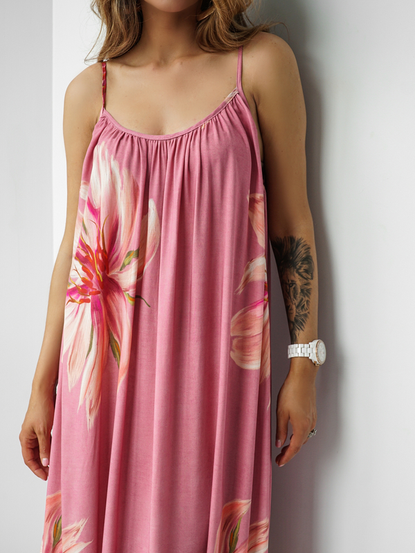 GYPSY pink floral dress