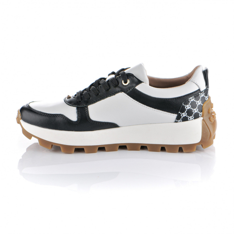 LILA LOU white and black sneakers