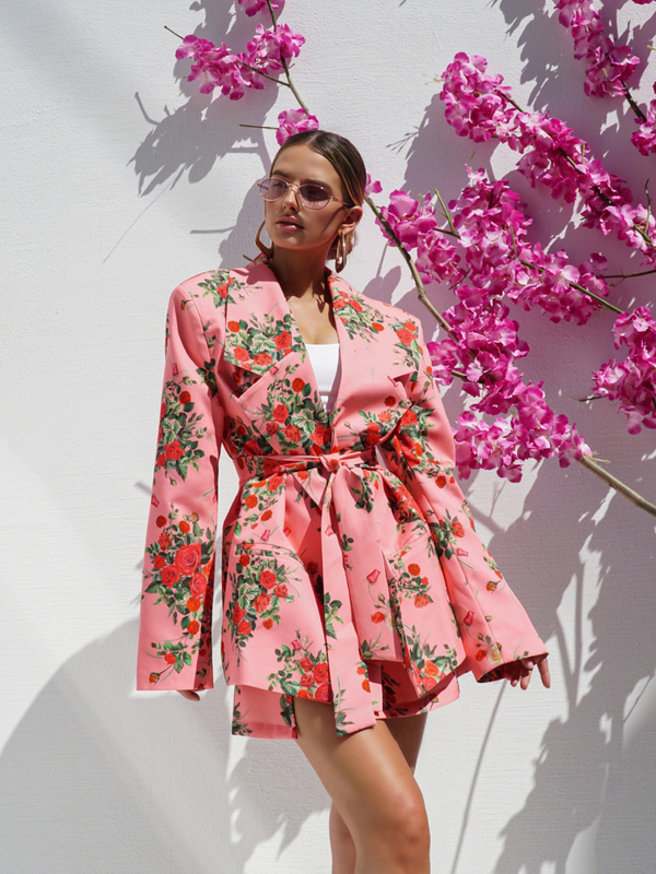 Jacket ABOUT YOU pink flowers