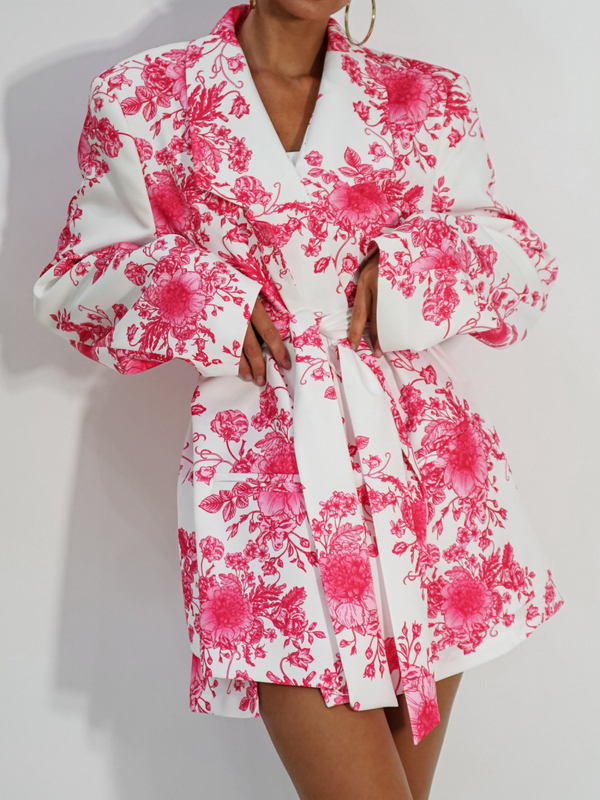 Jacket ABOUT YOU white and pink