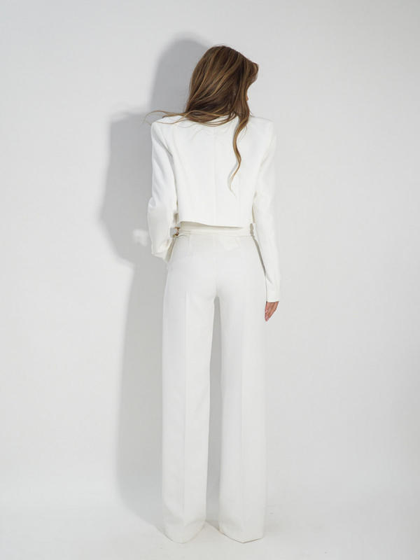 Żakiet SZALOWY biały