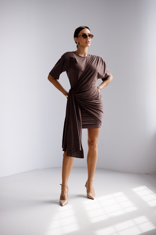 LINDA brown dress