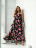 GYPSY black floral dress