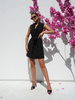Delphine vest-dress black
