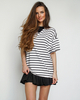 T-shirt oversize BLACK-WHITE 2