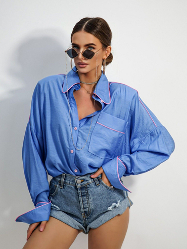 MIMI blue shirt