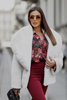 MARILYN beige fur coat