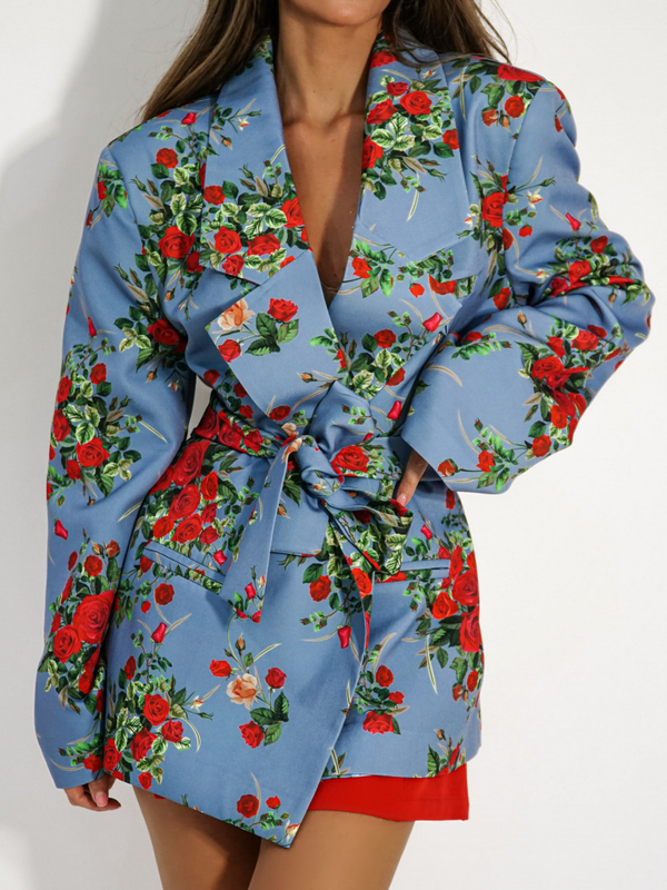 Jacket ABOUT YOU blue roses