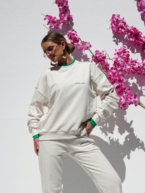 POLI tracksuit beige and green