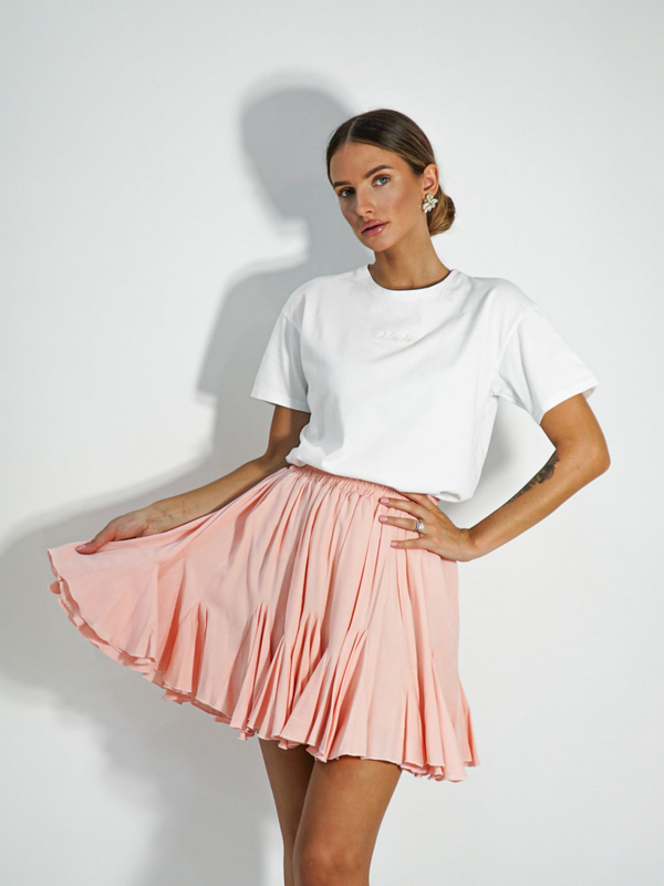 CLOCHE apricot skirt