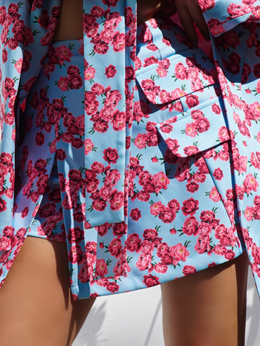 Skirt-shorts FOR YOU blue flowers
