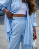 Spodnie HEELS UP Baby Blue