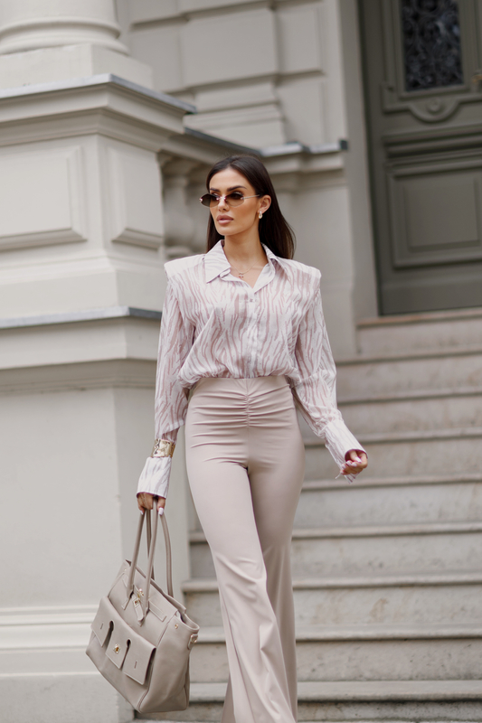 CAMILLA white and beige shirt