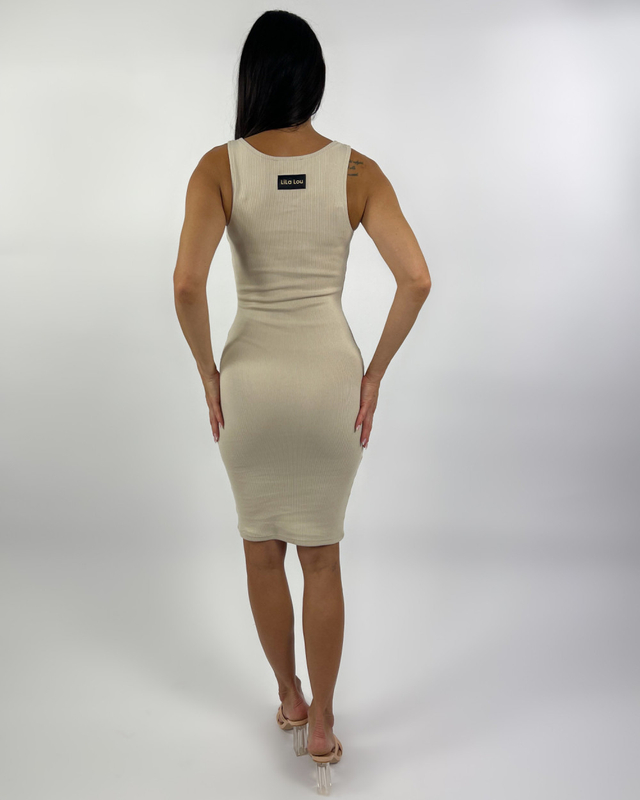 LENA beige dress