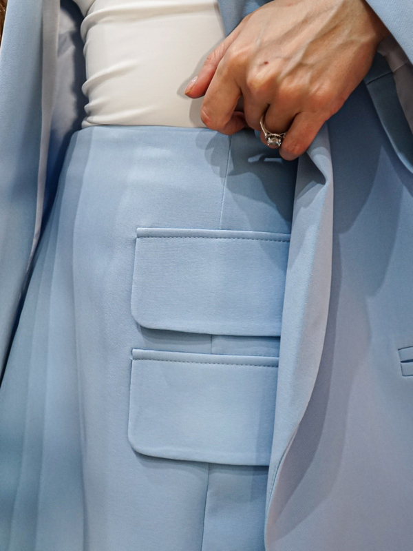 FOR YOU blue skirt-shorts