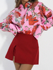 FIORE skirt-shorts maroon