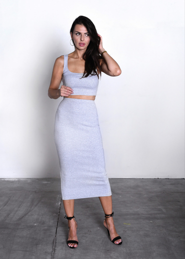 Set ISABEL grey melange