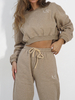 OLIV sweatpants dark beige melange