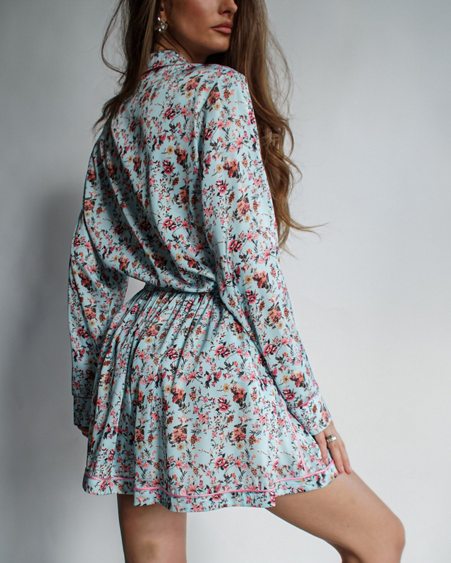 FLOWER long shirt pajamas