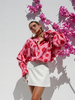 KENDALL pink floral shirt