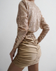 DRAP SHINE gold dress