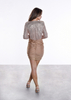 DRAP SHINE gold dress