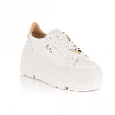 LILA LOU white sneakers with embellishment