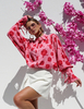 KENDALL pink floral shirt