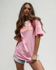 COOL GIRL long pink t-shirt