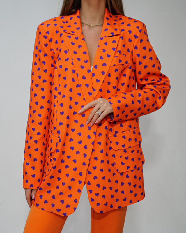 HEARTS orange jacket