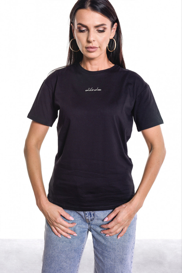 T-shirt LL black embroidery