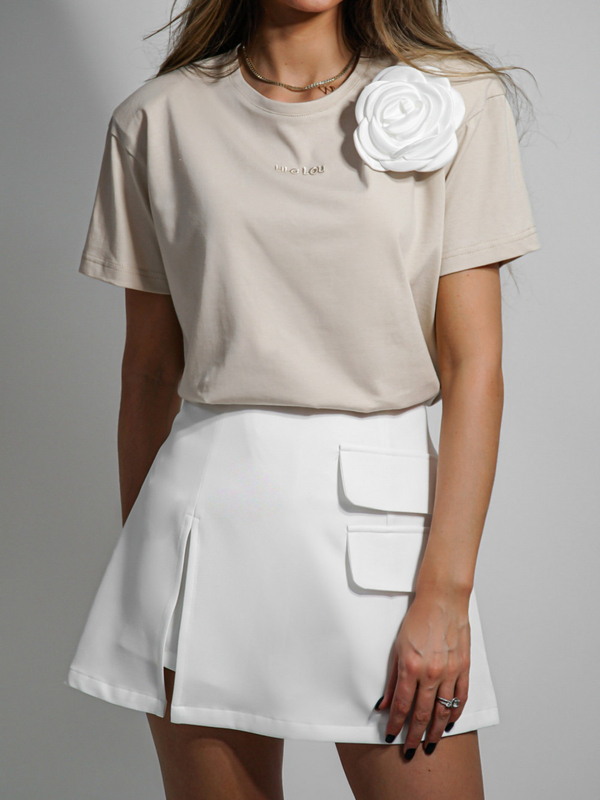 Skirt-shorts FOR YOU white
