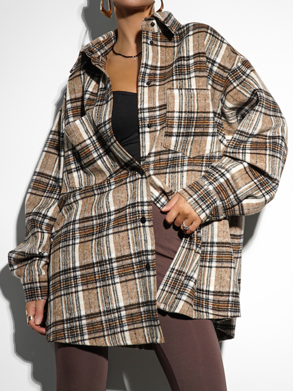 Koszula flanelowa LORENA beżowa