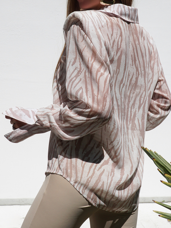 CAMILLA white and beige shirt