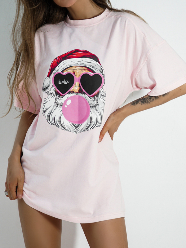 T-shirt SANTA pink