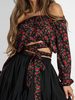 PRIME spangled blouse black