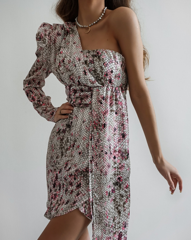 Asymmetrical dress MELODY Snake