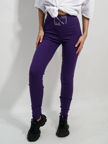 HYPNOTIZED LOGO leggings purple