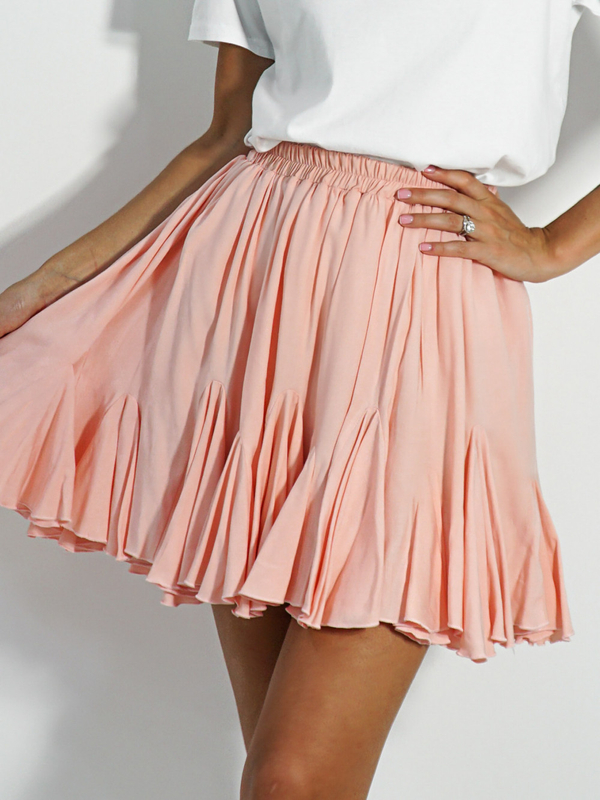 CLOCHE apricot skirt